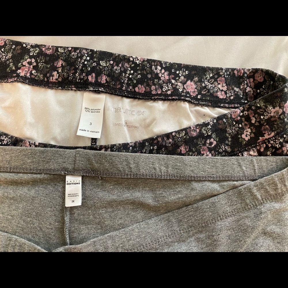 Maurices & Basic Editions Leggings set